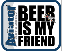 Sticker - Aviator Beer Is My Friend