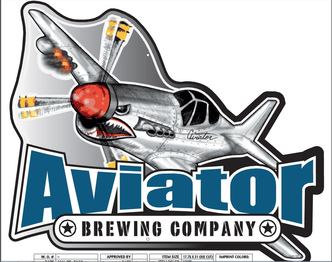Metal Tacker Signs – Aviator Brewing Co. Beer Stuff